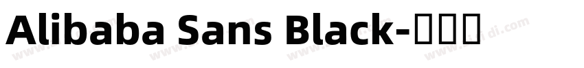 Alibaba Sans Black字体转换